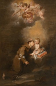 'Saint Anthony of Padua with the Child' (c.1665) by Bartolomé Esteban Murillo